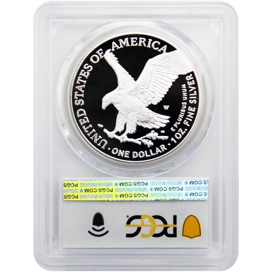 2024 W Silver American Eagle Coin PR69 DCAM AR PCGS AR Label 2024 W Silver American Eagle Coin PR69 DCAM AR PCGS AR Label