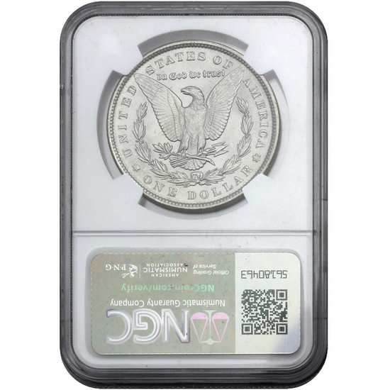 1889 Morgan Silver Dollar MS61 NGC Flag Label 1889 Morgan Silver Dollar MS61 NGC Flag Label