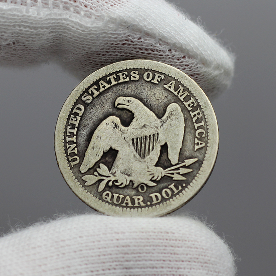 1856-O Liberty Seated Quarter G/VG Condition