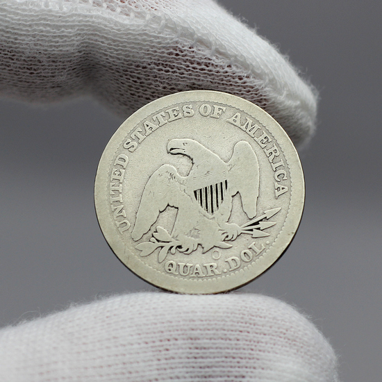 1854 O Liberty Seated Quarter "Arrows At Date" G/VG Condition