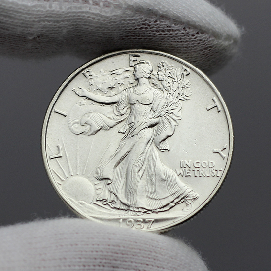 1937 Walking Liberty Half Dollar BU Condition