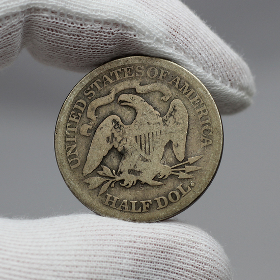 1866 Liberty Seated Half Dollar G/VG Condition 1866 Liberty Seated Half Dollar G/VG Condition