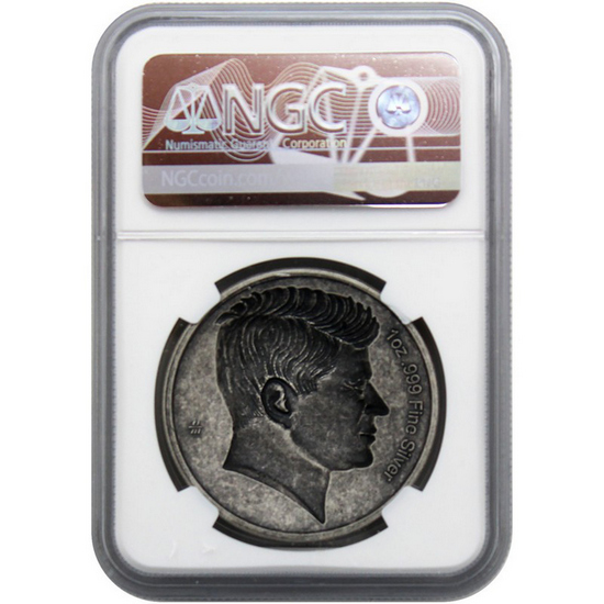 (2024) Kennedy Half Dollar American Legacy Collection 1oz Silver Antiqued High Relief Round MS69 Flag Label (2024) Kennedy Half Dollar American Legacy Collection 1oz Silver Antiqued High Relief Round MS69 Flag Label