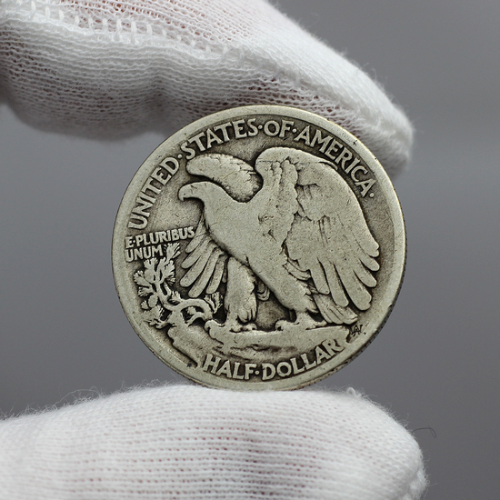 1916 D Silver Walking Liberty Half Dollar G/VG Condition 1916 D Silver Walking Liberty Half Dollar G/VG Condition