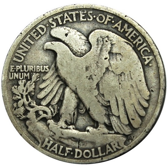 1919 Silver Walking Liberty Half Dollar AG/G Condition 1919 Silver Walking Liberty Half Dollar AG/G Condition