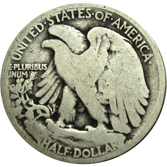 1919 D Silver Walking Liberty Half Dollar G/VG Condition 1919 D Silver Walking Liberty Half Dollar G/VG Condition