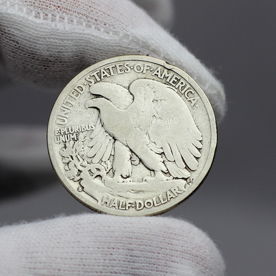 1933 S Silver Walking Liberty Half Dollar G/VG Condition 1933 S Silver Walking Liberty Half Dollar G/VG Condition