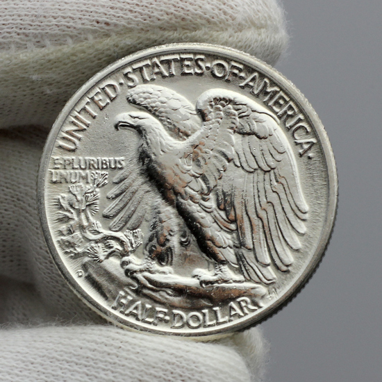 1947 D Silver Walking Liberty Half Dollar BU Condition 1947 D Silver Walking Liberty Half Dollar BU Condition