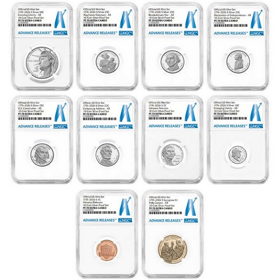 2026 S United States Mint Semiquincentennial Silver Proof Set PF70 UC AR NGC Advanced Releases