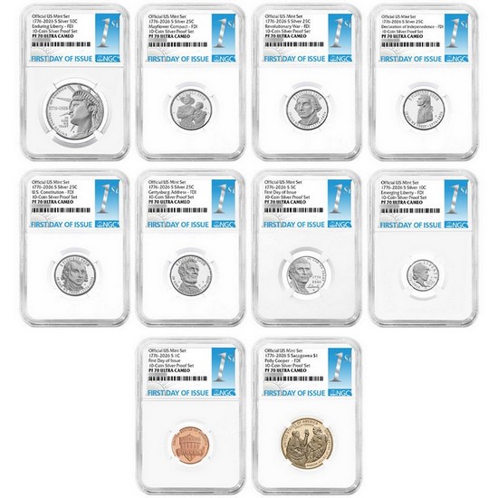 2026 S United States Mint Semiquincentennial Silver Proof Set PF70 UC FDI NGC 1st Label