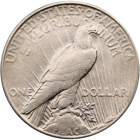 1922 S Peace Silver Dollar AU/BU Condition 1922 S Peace Silver Dollar AU/BU Condition