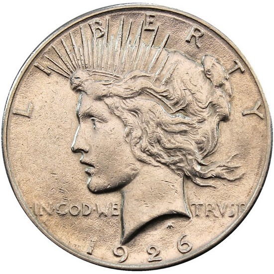 1926 S Silver Peace Dollar BU Condition