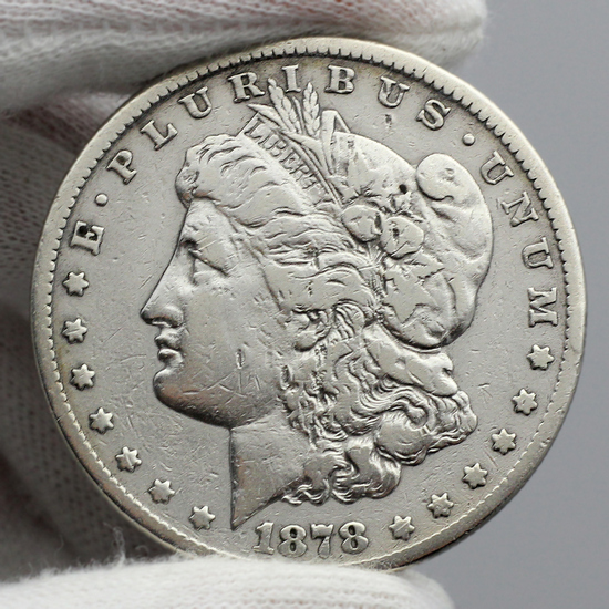 1878 CC Morgan Silver Dollar VG/VF Condition