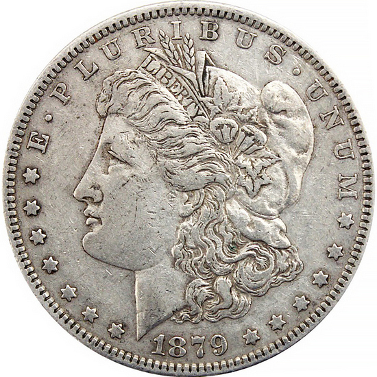 1879 Morgan Silver Dollar in VF/XF Condition