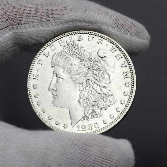 1880 Morgan Silver Dollar AU/BU Condition