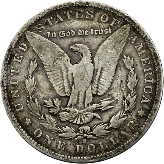 1884 S Morgan Silver Dollar VG/VF Condition 1884 S Morgan Silver Dollar VG/VF Condition