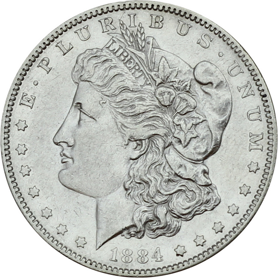 1884 S Morgan Silver Dollar XF/UNC Condition