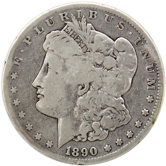 1890 CC Morgan Silver Dollar VG/VF Condition