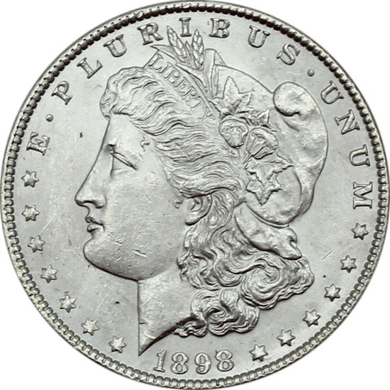 1898 Morgan Silver Dollar BU Condition