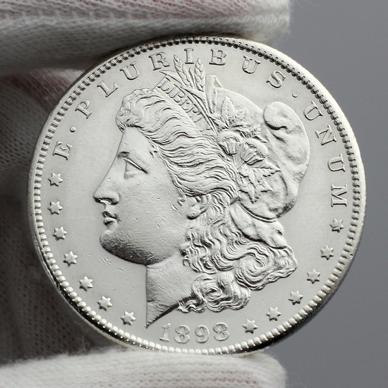 1898 S Morgan Silver Dollar AU/BU Condition