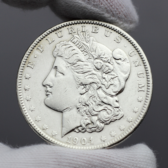 1904 Morgan Silver Dollar AU/BU Condition