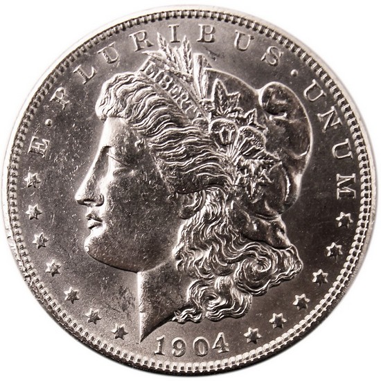 1904 O Morgan Silver Dollar BU Condition