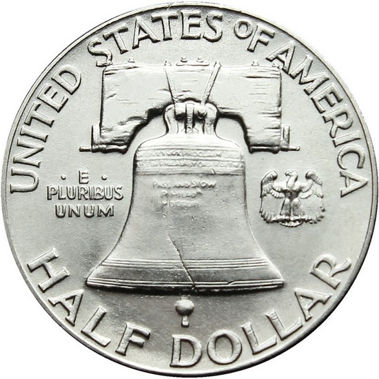 1955 Silver Franklin Half Dollar BU Condition 1955 Silver Franklin Half Dollar BU Condition