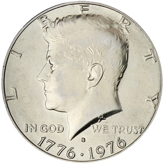 1976 S Silver-Clad Kennedy Half Dollar BU