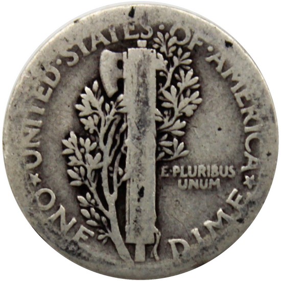 1921 P Silver Mercury Dime AG/G Condition 1921 P Silver Mercury Dime AG/G Condition