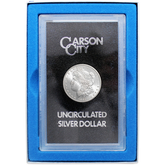 1885 CC Morgan Silver Dollar GSA Hoard OGP