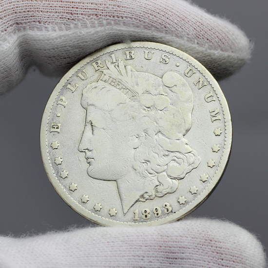1893 CC Morgan Silver Dollar AG/G Condition