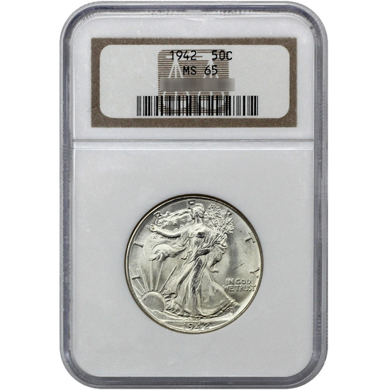1942 Walking Liberty Half Dollar MS65 NGC