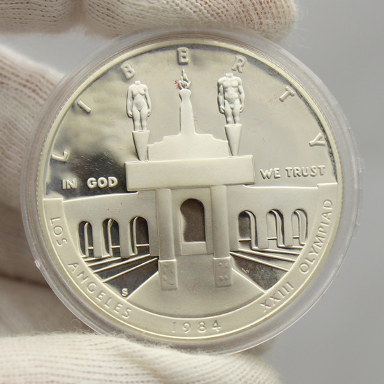 1983 & 1984 S Olympiad Silver $ 2pc Set PF | SilverTowne