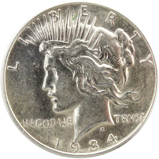 1934-D Peace Dollar Silver Very Good to Better Condition