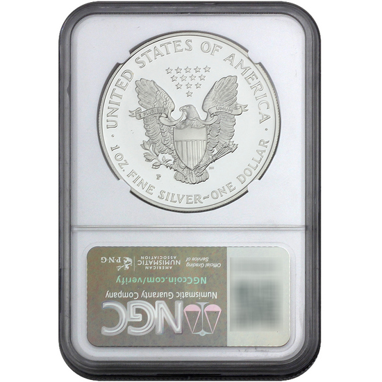 1997 Silver American Eagle PF70 UC NGC Brown Label