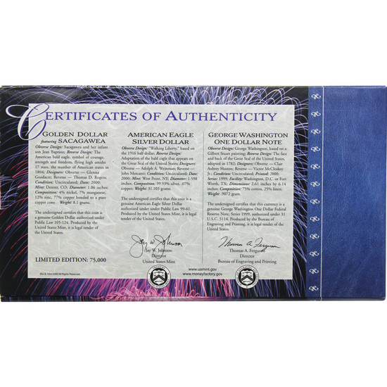 2000 Millennium Coinage and Currency Set in OGP