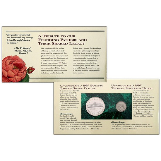 1997 U.S. Botanic Garden Coin & Currency Set with OGP 1997 U.S. Botanic Garden Coin & Currency Set with OGP