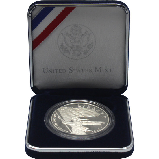 2012 P Star Spangled Banner Silver Dollar PF Coin in OGP