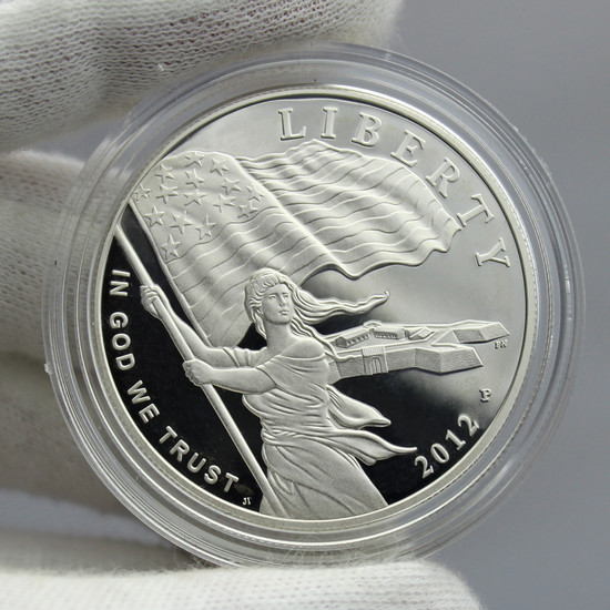 2012 P Star Spangled Banner Silver Dollar PF Coin in OGP 2012 P Star Spangled Banner Silver Dollar PF Coin in OGP