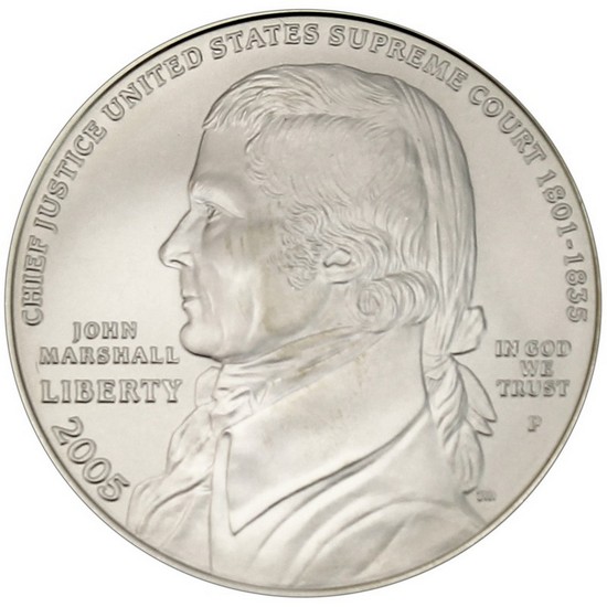 2005 John Marshall Coin and Chronicles Set in OGP 2005 John Marshall Coin and Chronicles Set in OGP