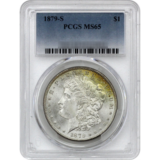 1879 S Morgan Silver Dollar MS65 PCGS Blue Label