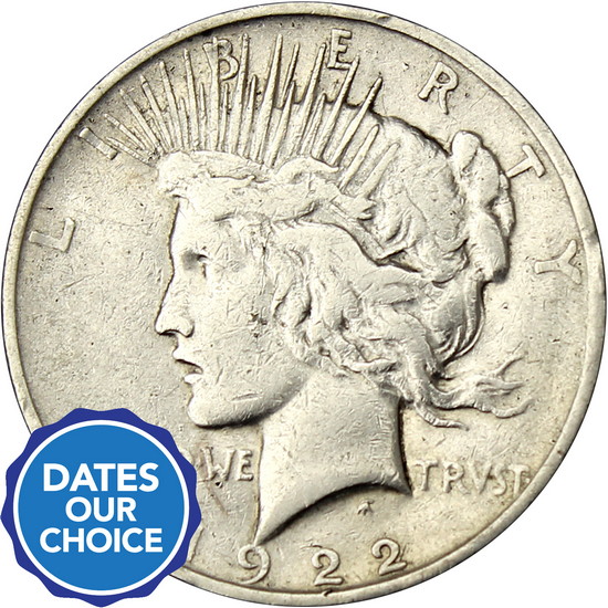 Cull Silver Peace Dollar Date Our Choice Single