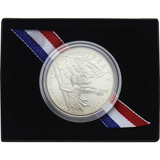 2012 P Star Spangled Banner Silver Dollar BU Coin in OGP