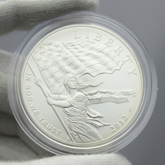 2012 P Star Spangled Banner Silver Dollar BU Coin in OGP 2012 P Star Spangled Banner Silver Dollar BU Coin in OGP