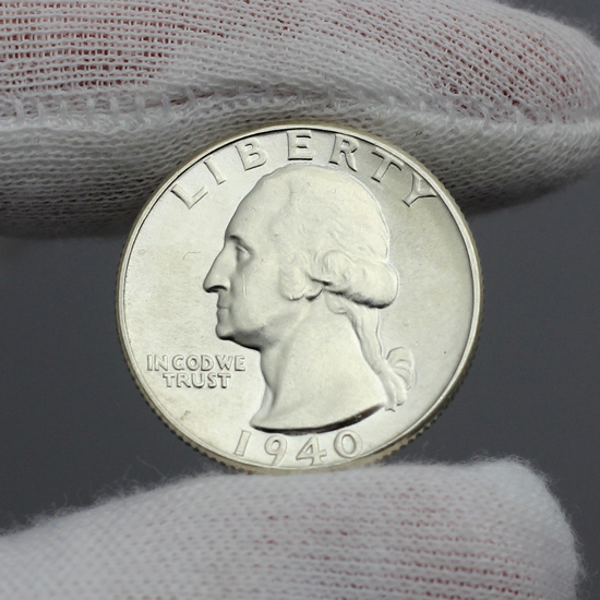 1940 Silver Washington Quarter BU Condition