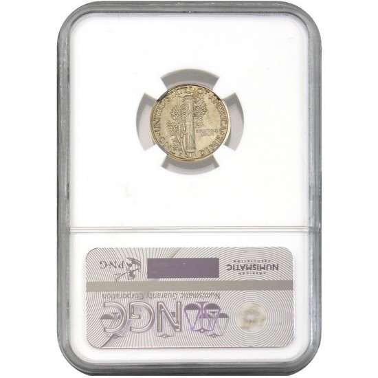 1945 D Silver Mercury Dime MS66 NGC Brown Label 1945 D Silver Mercury Dime MS66 NGC Brown Label