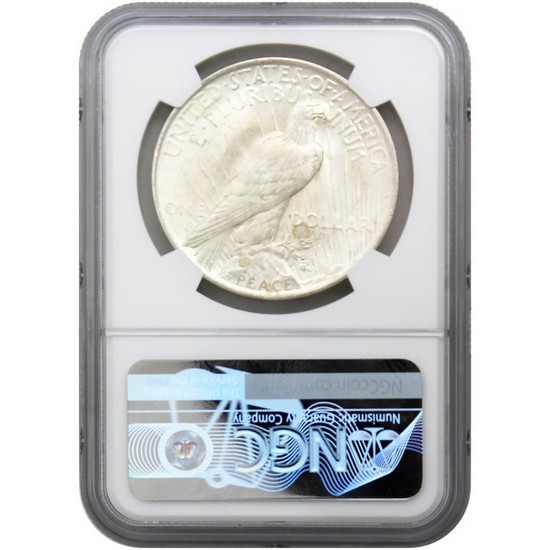 1923 Peace Silver Dollar MS66 NGC Brown Label