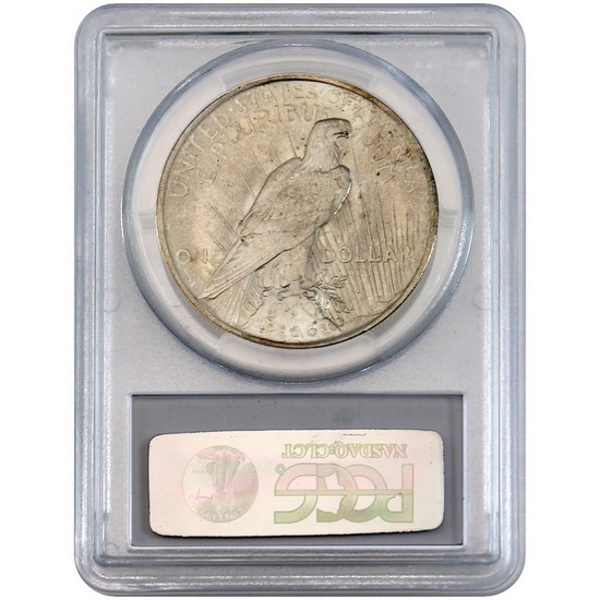 1923 Peace Silver Dollar MS64 PCGS Blue Label