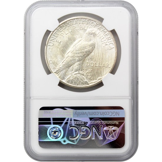 1923 S Peace Silver Dollar MS62 NGC