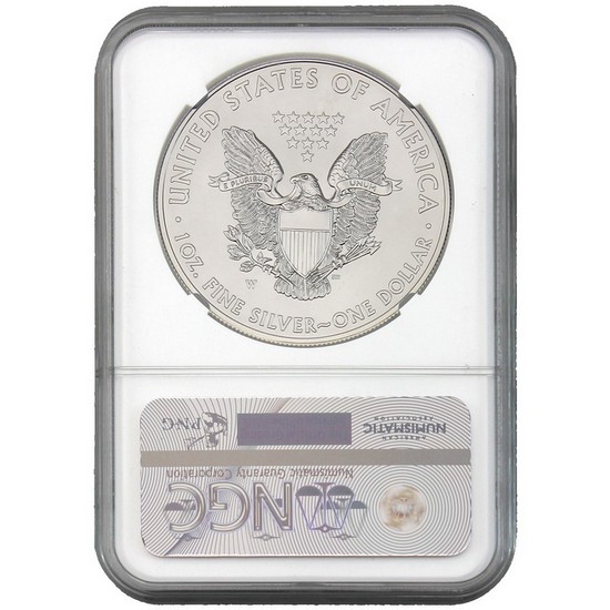 2012 W Silver American Eagle MS69 Burnished NGC Annual Dollar Coin Set Star Label